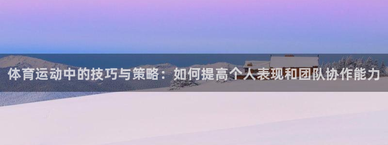 vsport体育官方正版app神州：体育运动中的技巧与策略：